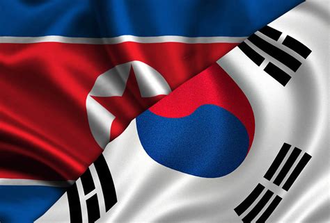 bandeira da coreia do norte e do sul